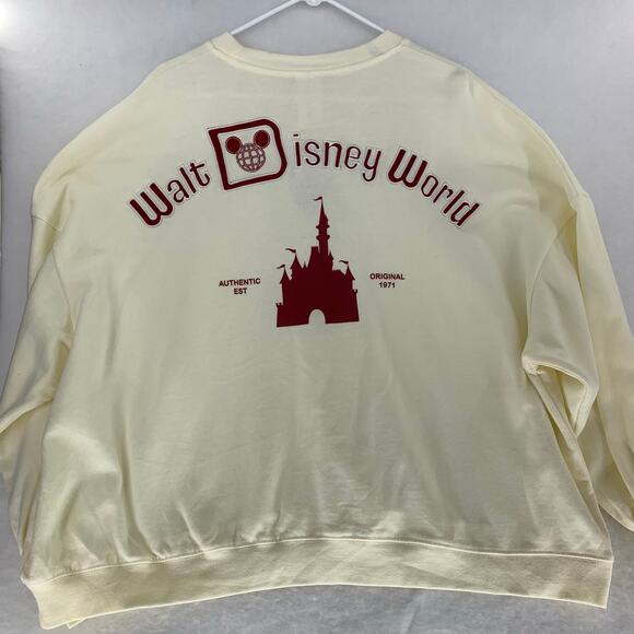 Walt Disney World Cinderella Castle Women's Cream Pullover Size 2XL - Picture 1 of 15